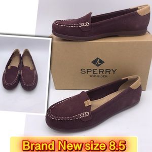 Sperry Coil Mia Suede Grape 8.5 Women COMFORTABLE